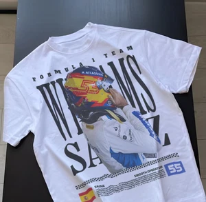 Carlos Sainz T-Shirt, F1 Racing Graphic Tee, Vintage Motorsport - Bild 1 von 8