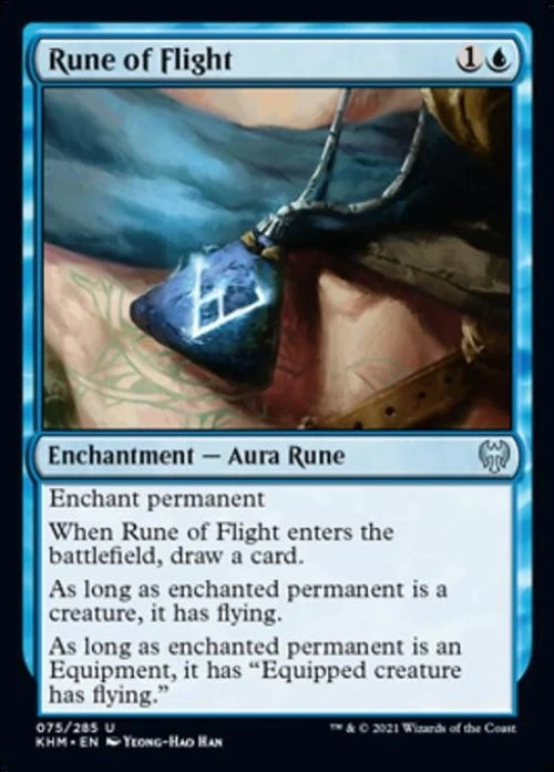 Rune of Flight -Foil Light Play MTG Kaldheim - Image 1 of 1