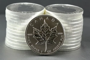 25x 1 Oz Silber 999 Silber Tube Maple Leaf 2011 25x 1 Unze Silber 777,5g #90-102 - Bild 1 von 8