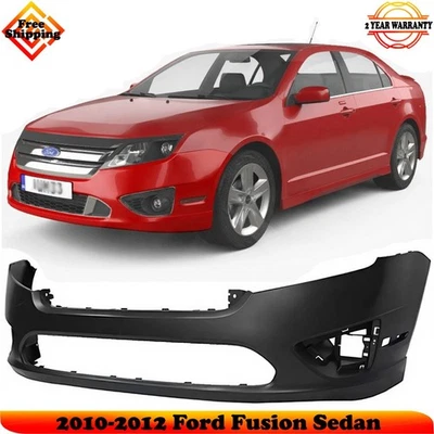Front Bumper Cover Fascia Paintable For 2010-2012 Ford Fusion Sedan Foto 1 de 4