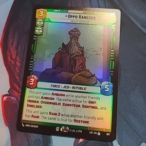 Star Wars Unlimited Legends Of The Force Oppo Rancisis Legendary Foil 606 - Imagen 1 de 3