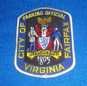 City of Fairfax Virginia Parking Official Patch New Old Stock - Picture 1 of 1
