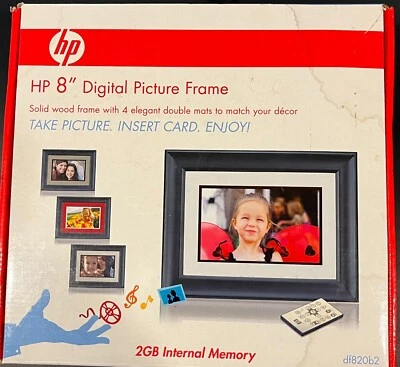 Hewlett-Packard 8inch Digital Picture Frame 2GB Internal Memory df820b2 - Image 1 of 4