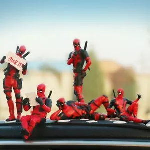 Funny Deadpool Car Ornament Interior Dashboard Toy Decoration Mini Figures - Picture 1 of 13