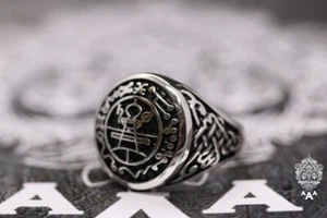 Anillo Salomón Sello de Salomón Anillo Plata 925 Anillo Plata Salomón - Imagen 1 de 6