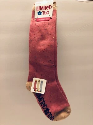 Limited Too Girls Knees High Socks 3 Pair - Imagem 1 de 3
