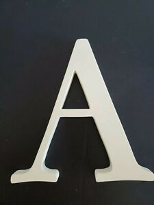White 8" Pottery Barn Kids Wood Letter A Wall Art, Used.