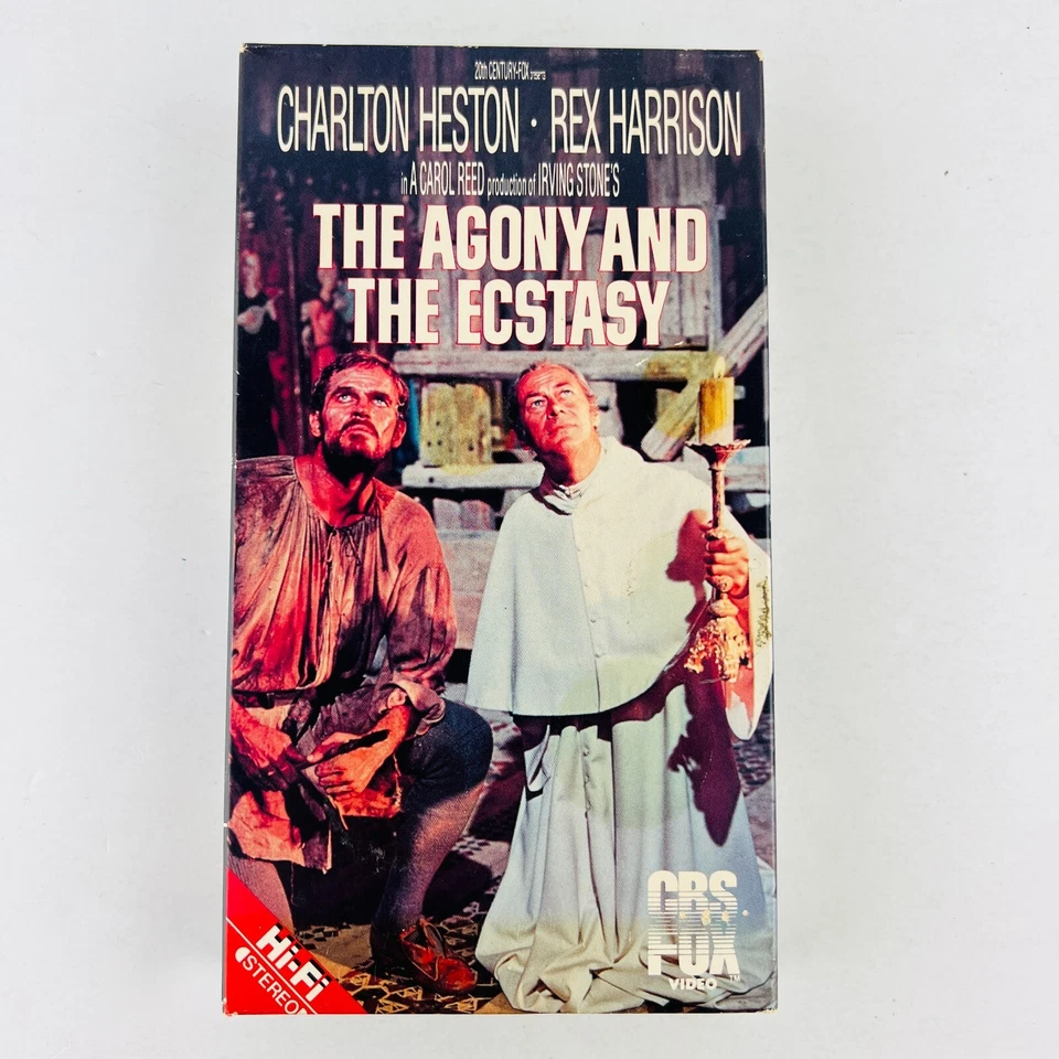 The Agony and the Ecstasy VHS Video Tape Charlton Heston Rex Harrison Foto 1 de 2