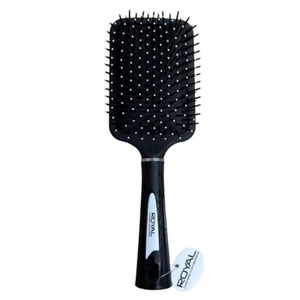 Royal Cosmetic Connections Black WIth White Finish Paddle Brush For Thick Hair - Picture 1 of 1