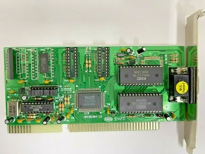 RARA TARJETA DE COLECCIÓN HMC HM86304Q 256K EXP 512K 16 BITS ISA VGA HMC86304-13 MXB25 Foto 1 de 2