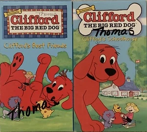 Clifford The Big Red Dog VHS Lot (2) Clifford's Best Friends & Puppy Love - Picture 1 of 14