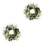 1/2/3 Pillar Candle Rings Wreath Tabletop Centerpieces for Holiday Wedding Door