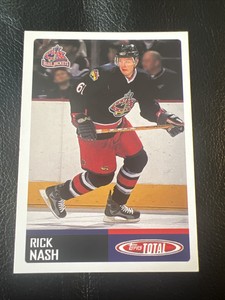 Rick Nash Rookie 2002-03 Topps Total Card #414 Columbus Blue Jackets RC