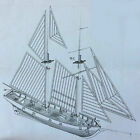 1:100 Halcon Wooden Sailing Boat Model Diy Kit Ship Assembly Decoration Gif.-Lm