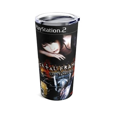 Fatal Frame III: The Tormented PS2 tumbler cup stainless steel 20 oz NEW  - Image 1 of 3