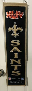 NFL New Orleans Saints Super Bowl 44 Winning Streak Wool Heritage Banner Pennant - Picture 1 of 4