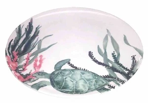 Melamin Schildkröten Sea Life-türkis/weiß-11"großer Speiseteller-Strand-Neu-VERSAND24 - Bild 1 von 12