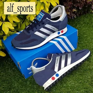 ❤ Adidas Originals ® LA Trainer OG nuove con etichette e autentiche in inchiostro Legend taglia UK 7 - Foto 1 di 17