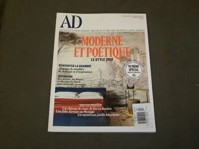 2016 DEC-2017 JAN ARCHITECTURAL DIGEST MAGAZINE-FRENCH-MODERN ET POETIQUE-B 5168 - Image 1 of 2