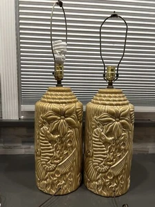 2 Vintage MCM Seahorse Lamps. Beautiful Condition 20”/25” - Picture 1 of 8