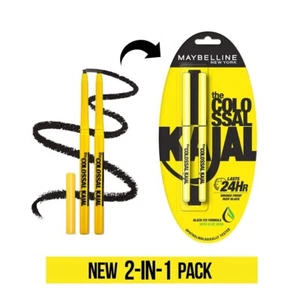 Maybelline Colossal Kajal Twin Pack (0.35 gm + 0.35 gm) Free Shipping - Picture 1 of 6
