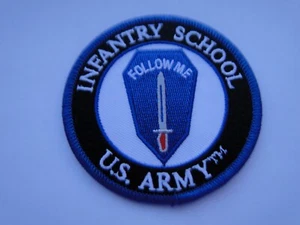 US-Army  Patch  Infantry 'School   Follow me   ca  8 cm - Picture 1 of 1