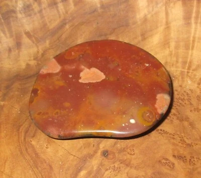 Helgoland Düne Feuerstein Roter Flint 116 g Endstück getrommelt poliert   - Bild 1 von 3