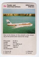 Old Airplane Card issued in  Australia. VFW-Fokker VFW-614