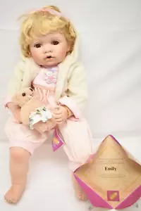 Dreams & Treasures Coll. EMILY 20" Porcelain & Soft Cloth Collector Baby Doll - Picture 1 of 13