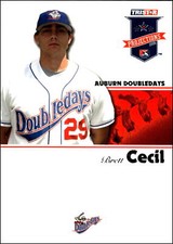 2008 TriStar PROjections #149 Brett Cecil   Rookie Auburn Doubledays