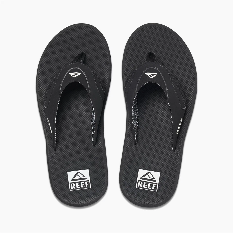 Sandalias Reef para mujer con abrebotellas ~ abanico negro Foto 1 de 1