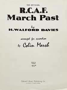 R.C.A.F. March Past By H. Walford Davies Accordion Sheet Music - Picture 1 of 2