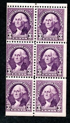 US Scott #720b booklet pane, MLH - Image 1 of 2