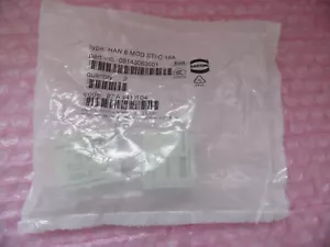 Harting 09140063001, Han E-Modul Stifteinsatz, Neu OVP mit 2 Stück - Bild 1 von 1