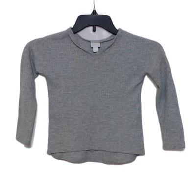 TOP TÚNICA MANGA LARGA CUELLO EN V TEJIDO GOFRE GRIS FALLS CREEK NIÑAS PEQUEÑO 6/6X Foto 1 de 4