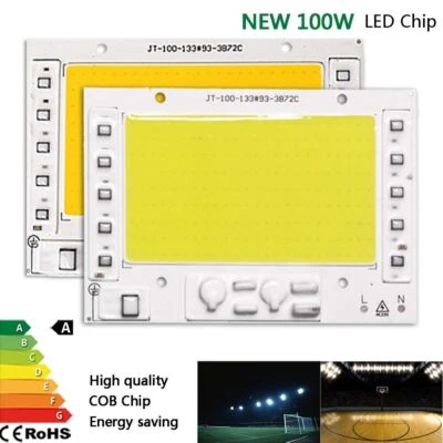 100W LED Chip COB high power white floodlight bulb integrated smart ic 220-240V - Image 1 of 4