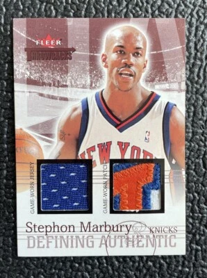 🔥STEPHON MARBURY 2004 FT DA 4 COLORES JUEGO USADO KNICKS JERSEY PARCHE #'D/25!🔥 Foto 1 de 2