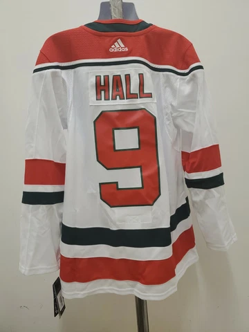 new ADIDAS Taylor Hall New Jersey Devils Jersey size (54) White size EXTRA LARGE Cover