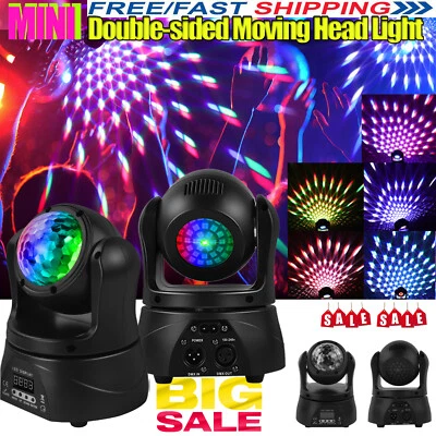 32W LED Discokugel Laser doppelseitig RGBW beweglicher Kopf Licht Show Party Beleuchtung - Bild 1 von 4