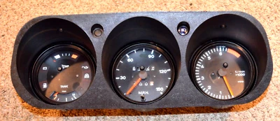 PORSCHE 924 INSTRUMENT CLUSTER SPEEDOMETER GAUGES 150MPH M/T 1978 WITH HARNESSES Foto 1 de 4