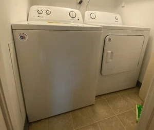 Amana electric washer and dryer set (local pickup only) - Picture 1 of 7