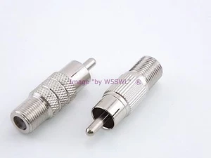 Adapter wtyczki RCA na gniazdo typu F 2-pak - sprzedawany przez W5SWL - Zdjęcie 1 z 1