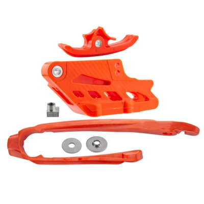 New Chain Guide and Slider Kit Orange For KTM 150 250 300 350 EXC EXC-W XC-W — 第 1/4 张图片