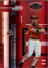 2005 Leaf Certified Materials Mirror Red Baseball Card #164 Brian Roberts /100 