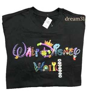 BNWT Walt Disney World Villains Characters T-Shirt Unisex Adult Size M Black - Picture 1 of 1