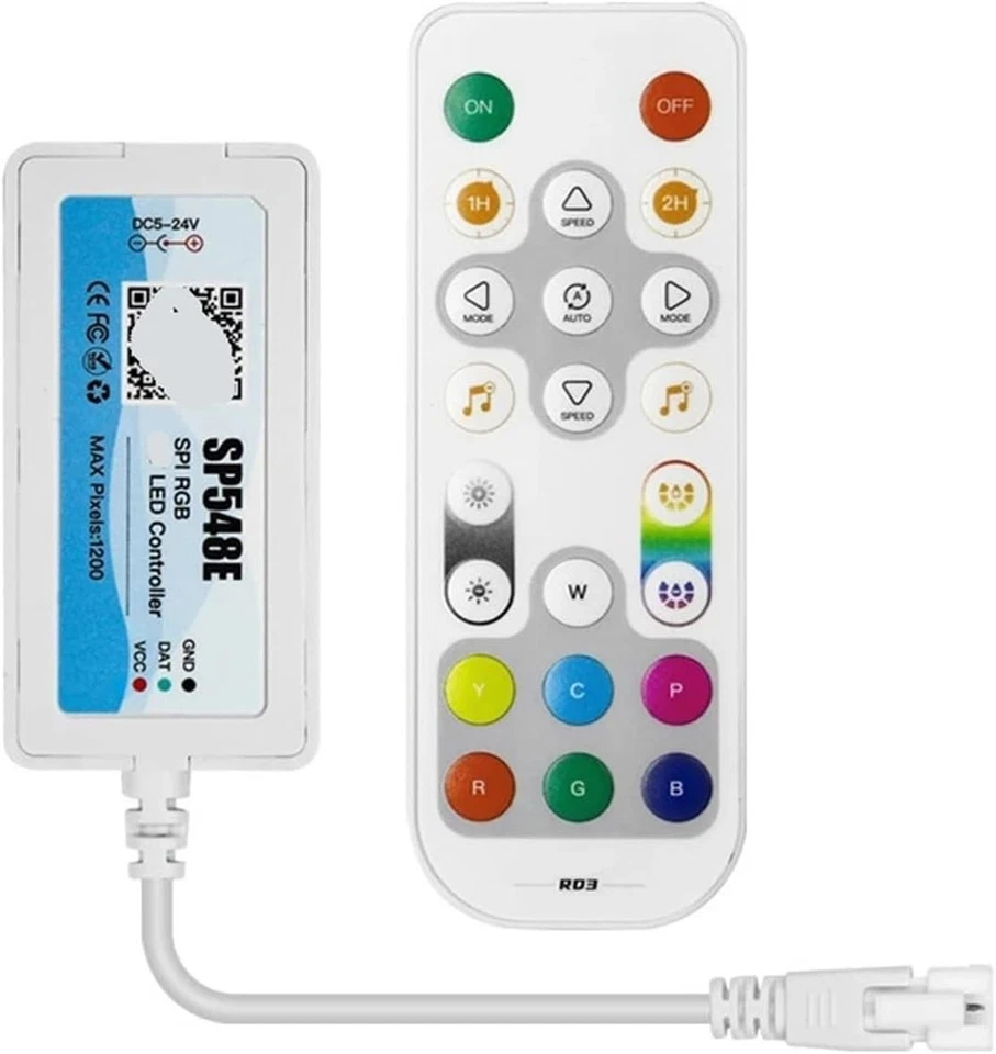LED Controller SP548E Bluetooth Music App for WS2811WS2812 Addressable LED Light - Image 1 of 4