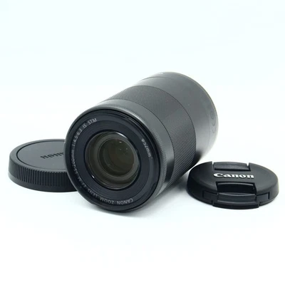 Lente zoom Canon EF-M 55-200 mm f/4,5-6,3 IS STM "Casi como nueva" negra #11045 Foto 1 de 4