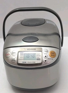 Zojirushi NS-TSC10 5-Cup Rice Cooker And Warmer Brown Tested Works  - Picture 1 of 11