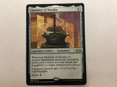 MTG Double Masters HAMMER OF NAZAHN LP (3121) Graded Power - Image 1 of 2