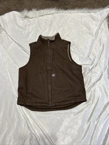 Berne Men’s Workwear Heartland Sherpa Lined Canvas Duck Best Brown Chore Barn Lg - Picture 1 of 22